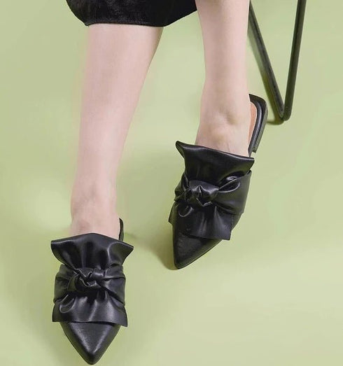 Fold & Knot Slide - All Black - Black